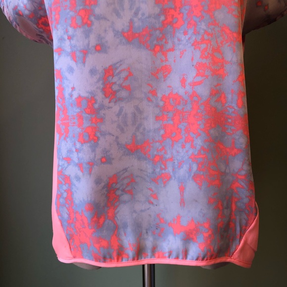 W118 by Walter Baker Neon Orange & Tie Dye Top - Size Small - Picture 4 of 8